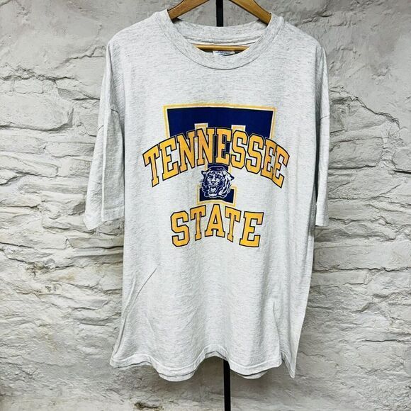 Vtg Champion Tennessee State Tigers University Single Stitch T Shirt USA Made - Picture 1 of 7